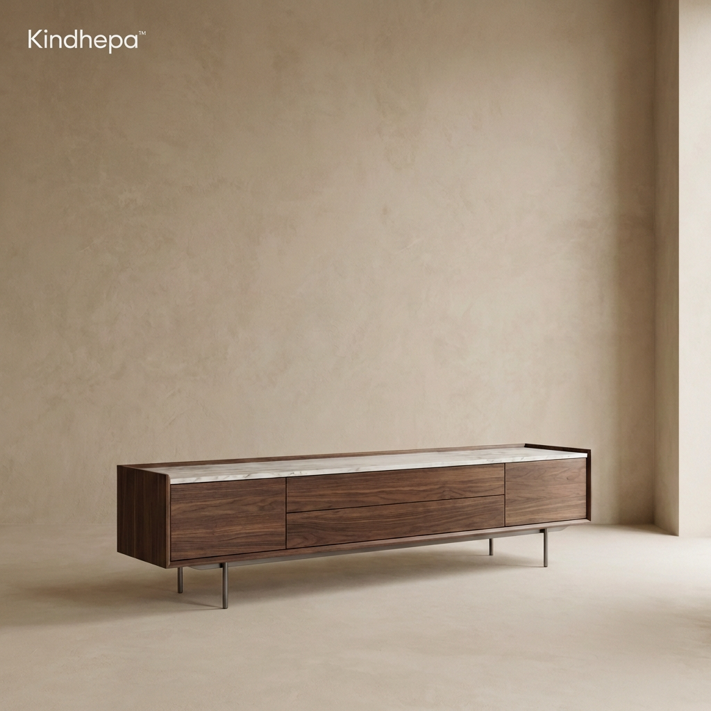 Kindhepa™ Aurora Walnut Media Console