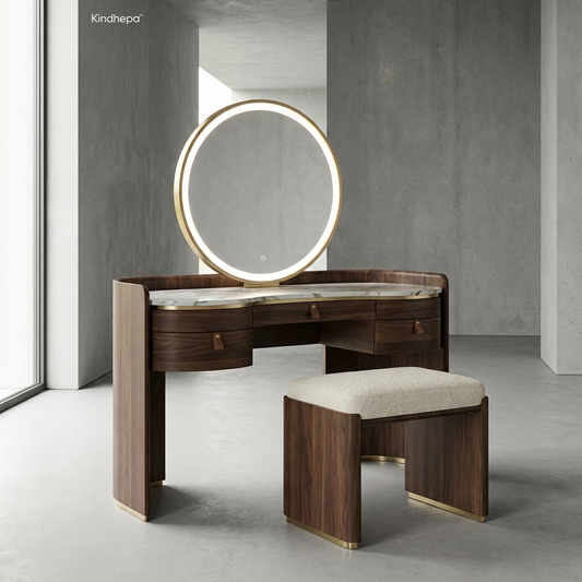 Kindhepa™ Luna Arc Vanity Table Set