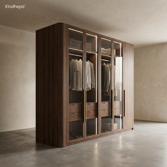 Kindhepa™ Aurora Glass Wardrobe System
