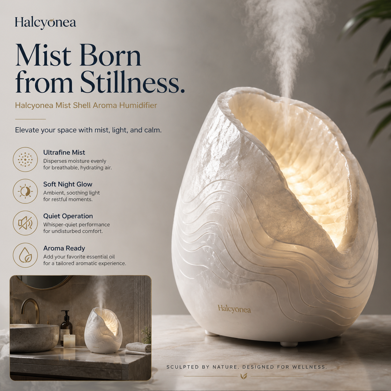 Halcyonea™ Mistborn Sculptural Humidifier